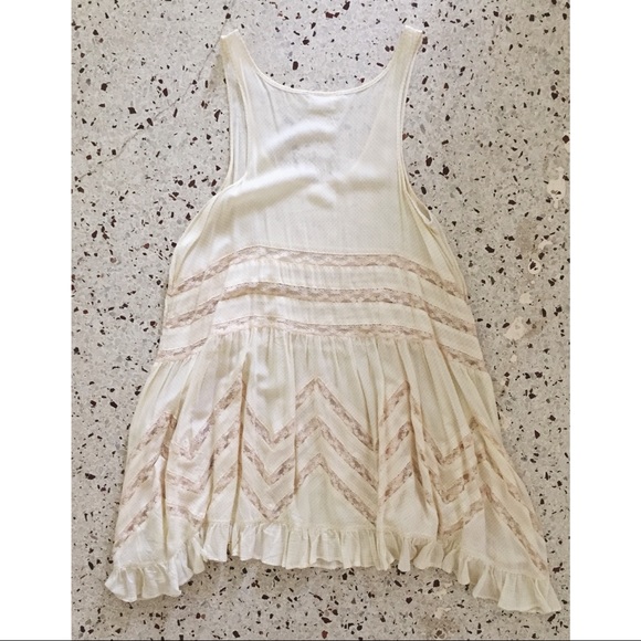 free people intimate voile lace trapeze slip small - Picture 4 of 7